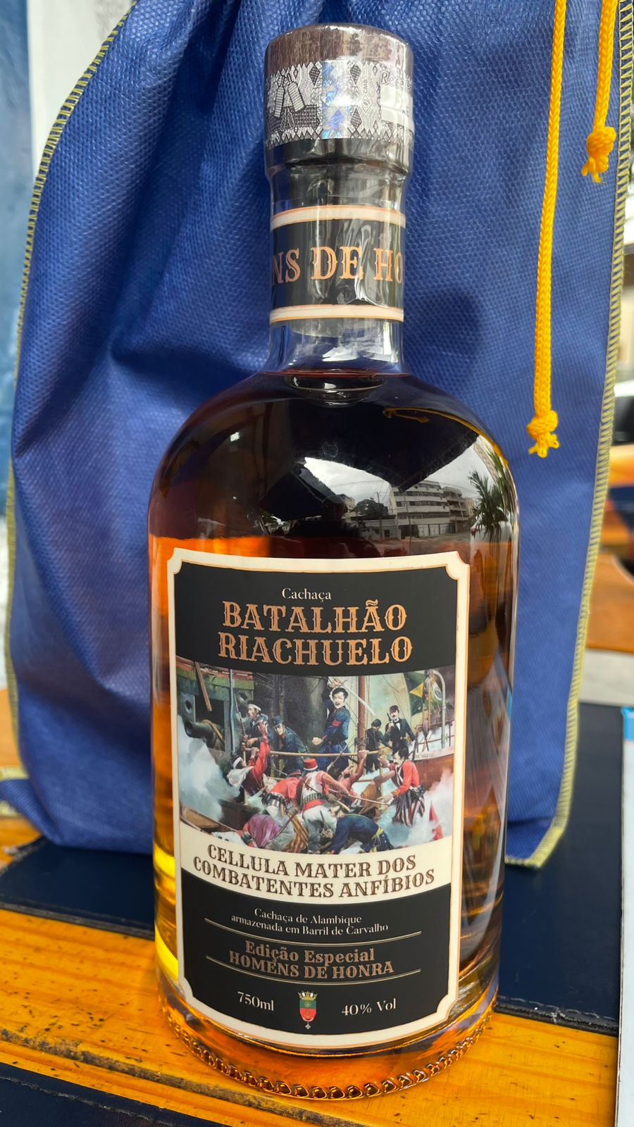 Cachaça edição especial - Batalhão Riachuelo 750Ml