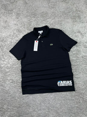 CAMISA POLO PIQUET LCST - PRETA TRADICIONAL 2 BTS