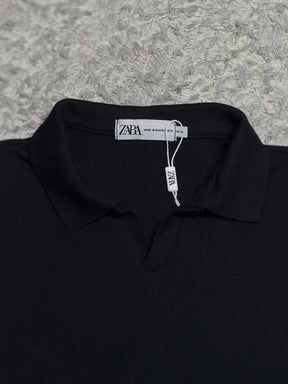 CAMISA POLO GOLA V - PRETA
