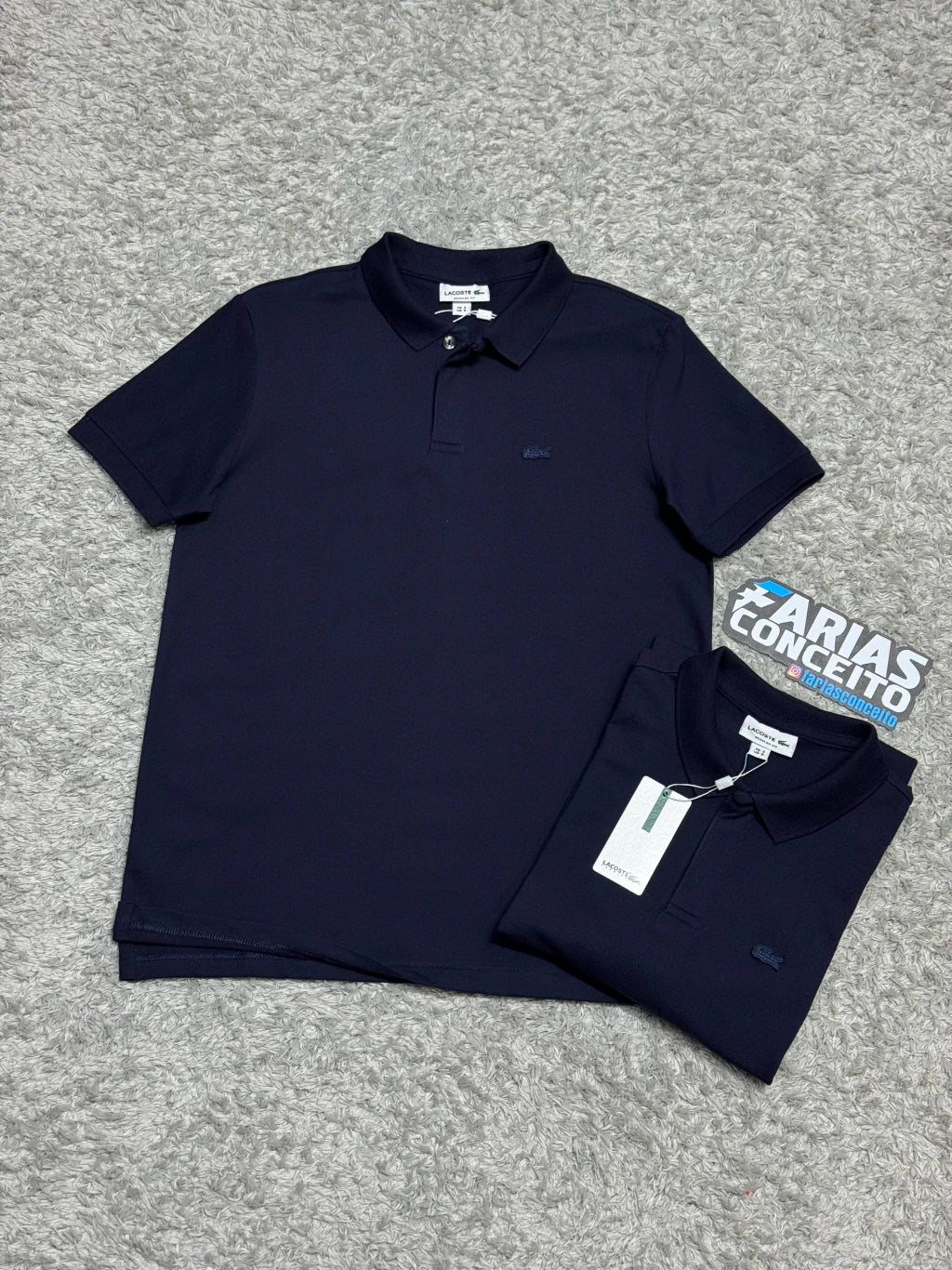 CAMISA POLO PIQUET LCST - AZUL MARINHO 2 BTS