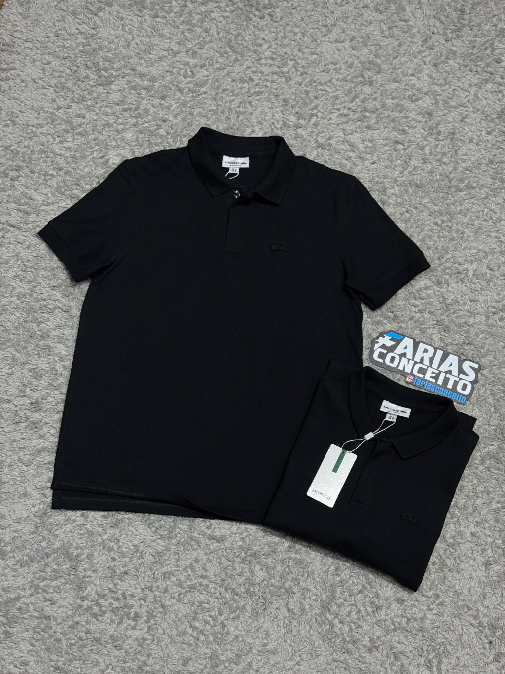 CAMISA POLO PIQUET LCST - PRETA 2 BTS