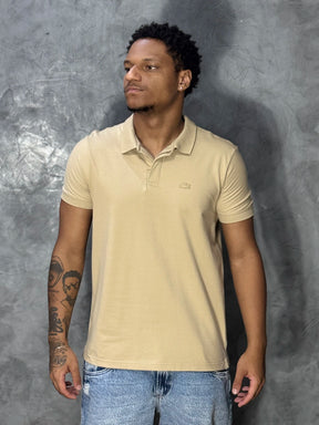 CAMISA POLO PIQUET LCST - BEGE