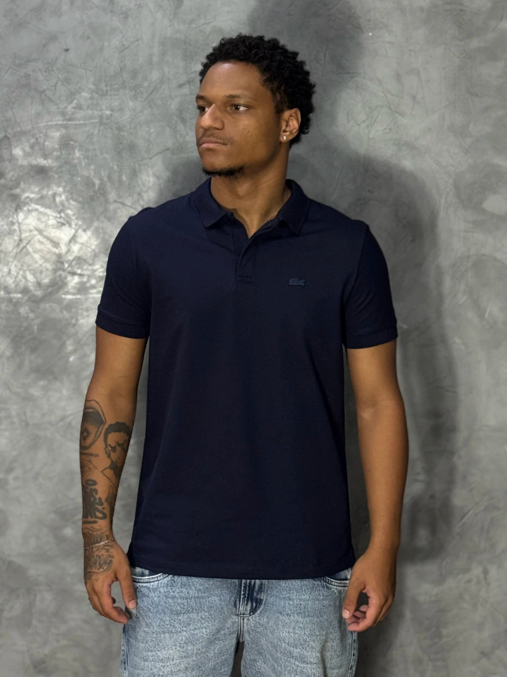 CAMISA POLO PIQUET LCST - AZUL MARINHO 2 BTS