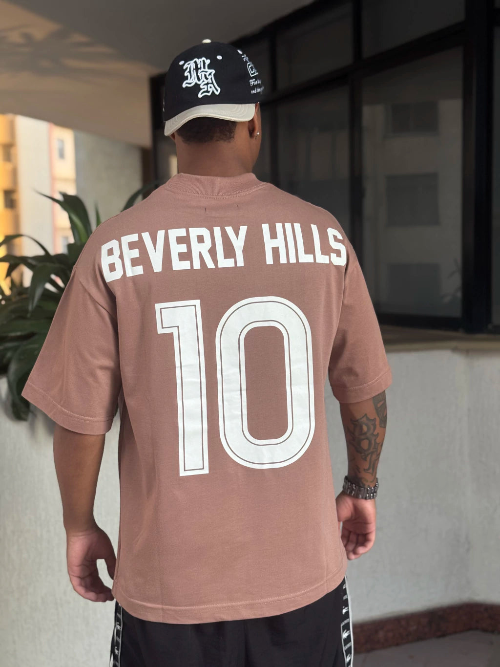 CAMISA OVERSIZED BALENC. B.H. MARROM