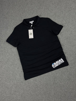 CAMISA POLO PIQUET LCST - PRETA C/ZÍPER