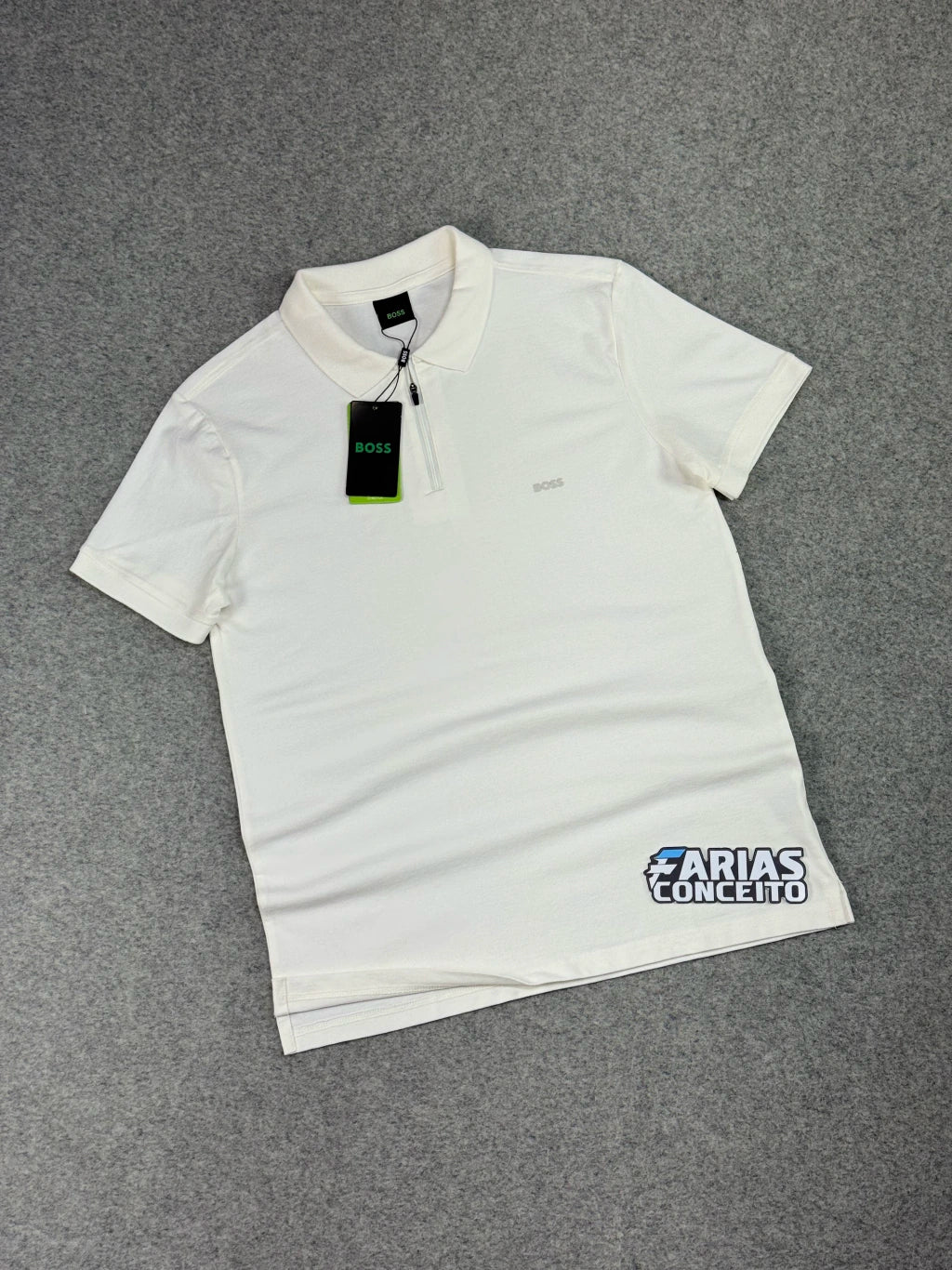 CAMISA POLO PIQUET BS - OFF C/ZÍPER