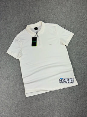 CAMISA POLO PIQUET BS - OFF C/ZÍPER